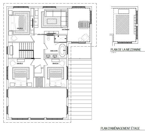 Plan De l'Étage et Mezzanine